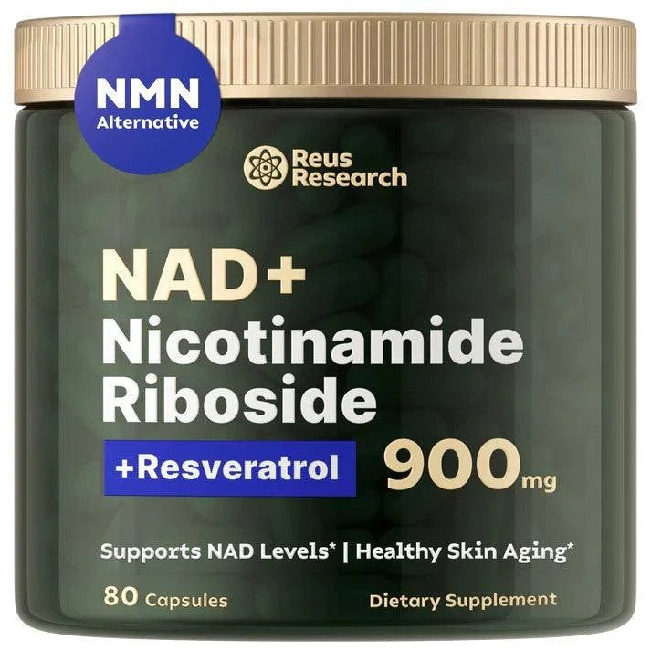 Reus Research NAD+ Supplement nr900 (80 Capsules)